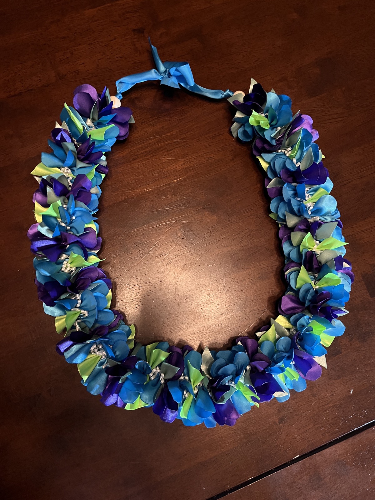 Custom handmade ribbon lei